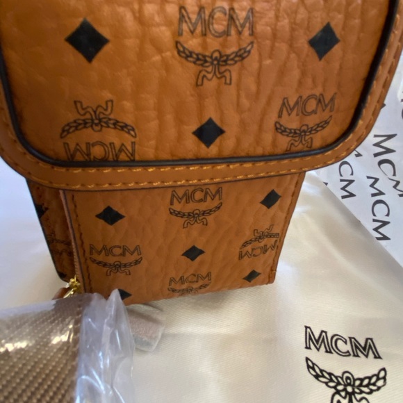 MCM Visetos Original Smartphone Crossbody Case - Picture 4 of 15